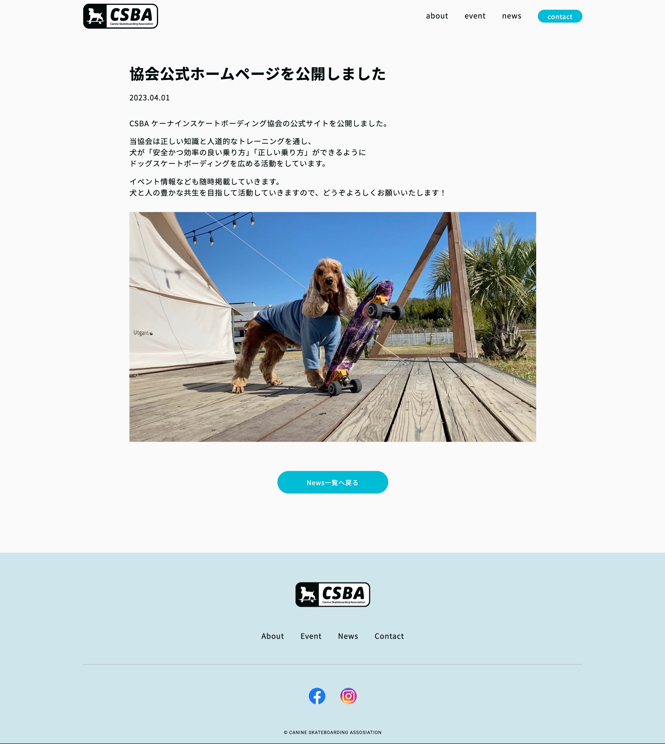 ニュース記事ページ PCキャプチャ